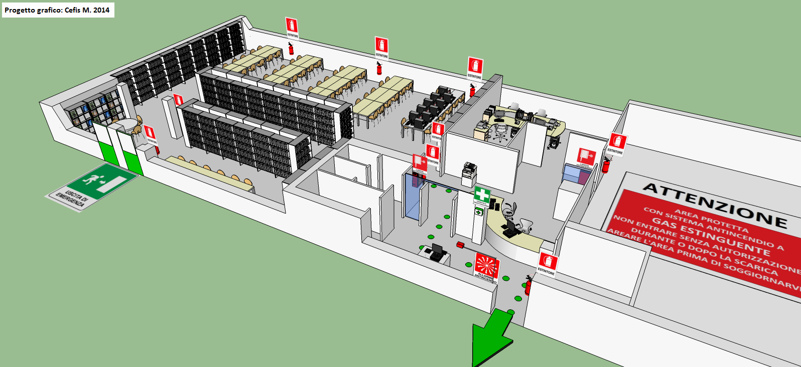 logo mappa 3d dei presidi di sicurezza